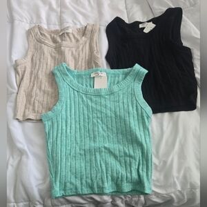 Zenana Cropped Boatneck Tank Nwt Bundle